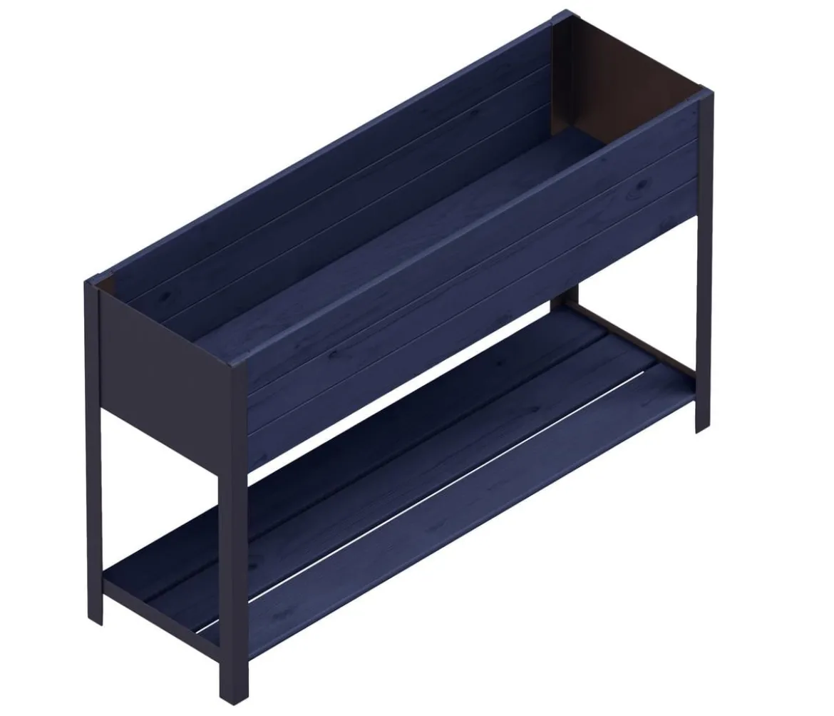 Upyard Holz-Pflanzkasten ModernBox mit Ablage, ca. B118/H72/T36 cm