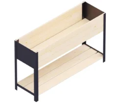 Upyard Holz-Pflanzkasten ModernBox mit Ablage, ca. B118/H72/T36 cm