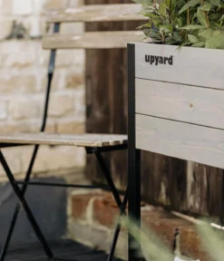 Upyard Holz-Pflanzkasten ModernBox mit Ablage, ca. B58/H72/T36 cm