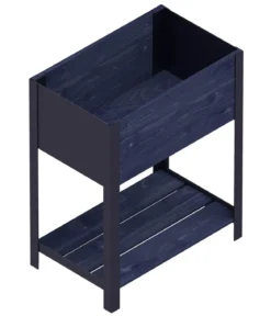 Upyard Holz-Pflanzkasten ModernBox mit Ablage, ca. B58/H72/T36 cm