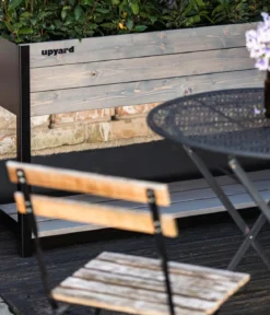 Upyard Holz-Pflanzkasten ModernBox mit Ablage, ca. B78/H72/T36 cm