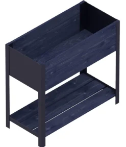 Upyard Holz-Pflanzkasten ModernBox mit Ablage, ca. B78/H72/T36 cm