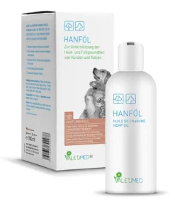 Valetumed Ergänzungsfutter für Hunde & Katzen Hanföl, 100 ml