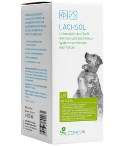 Valetumed Ergänzungsfutter für Hunde & Katzen Lachsöl, 100 ml