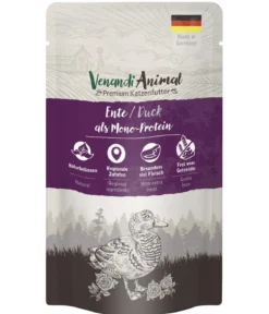 Venandi Animal Nassfutter für Katzen Monoprotein, Adult, 125 g