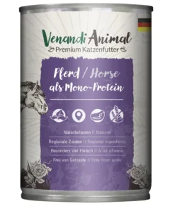 Venandi Animal Nassfutter für Katzen Monoprotein, Adult, 400 g