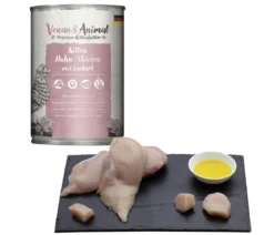 Venandi Animal Nassfutter für Katzen Kitten, Huhn