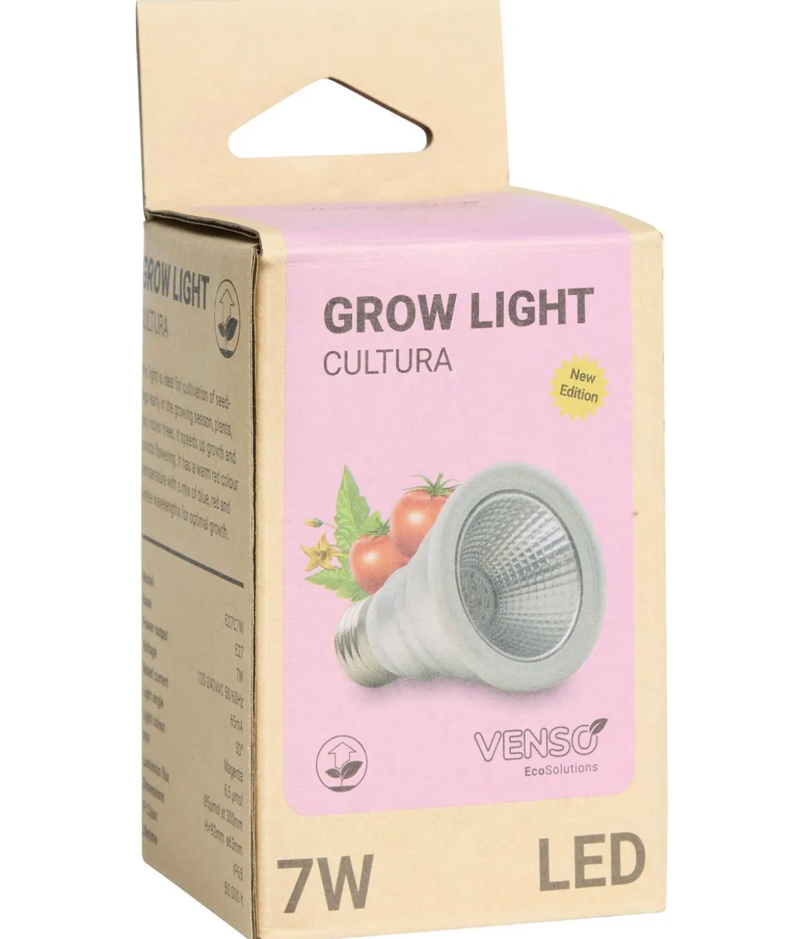 Venso LED-Pflanzenlampe Cultura E27, 7 W