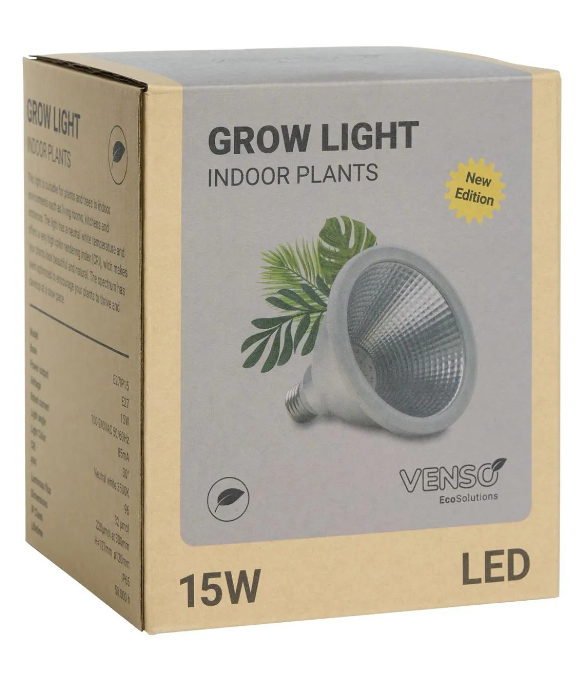 Venso LED-Pflanzenlampe Indoor Plants E27, 15 W