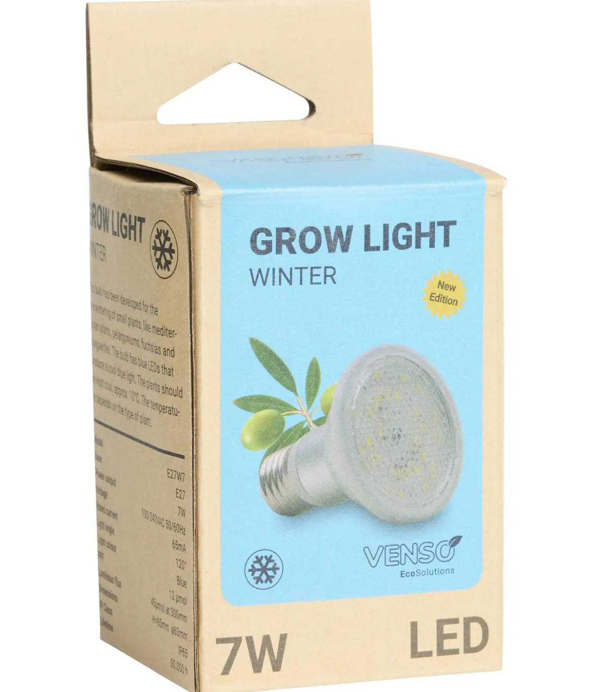 Venso LED-Pflanzenlampe Winter E27, 7 W