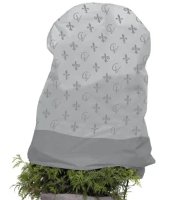 Videx Vlieshaube Lilie, grau, ca. B110/H110 cm