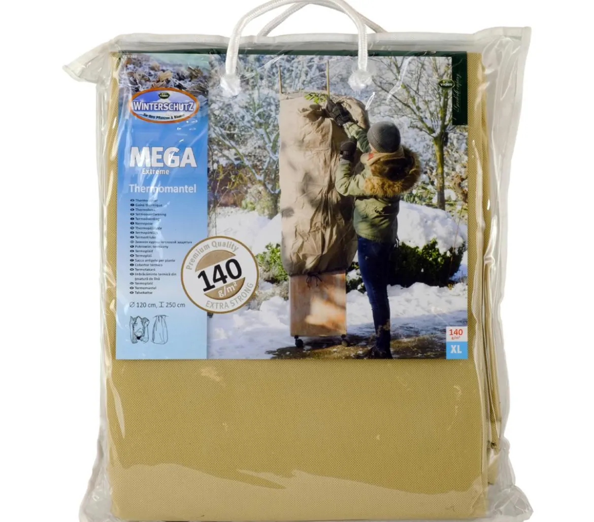 Videx Winterschutz Mega-Thermomantel extra stark, beige, ca. Ø120/H250 cm