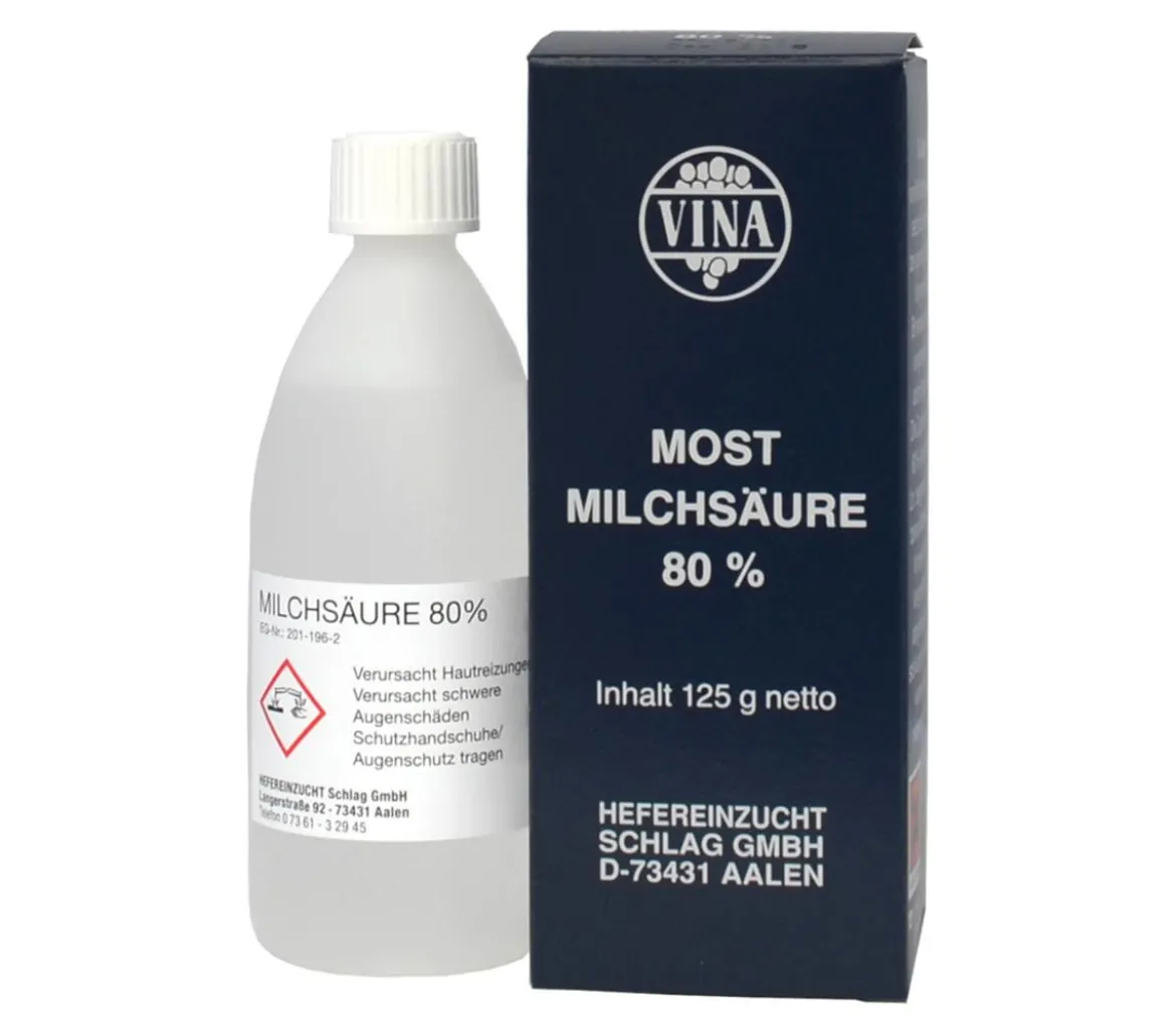 Vina Milchsäure zur Mostbereitung, 80%, 125 g
