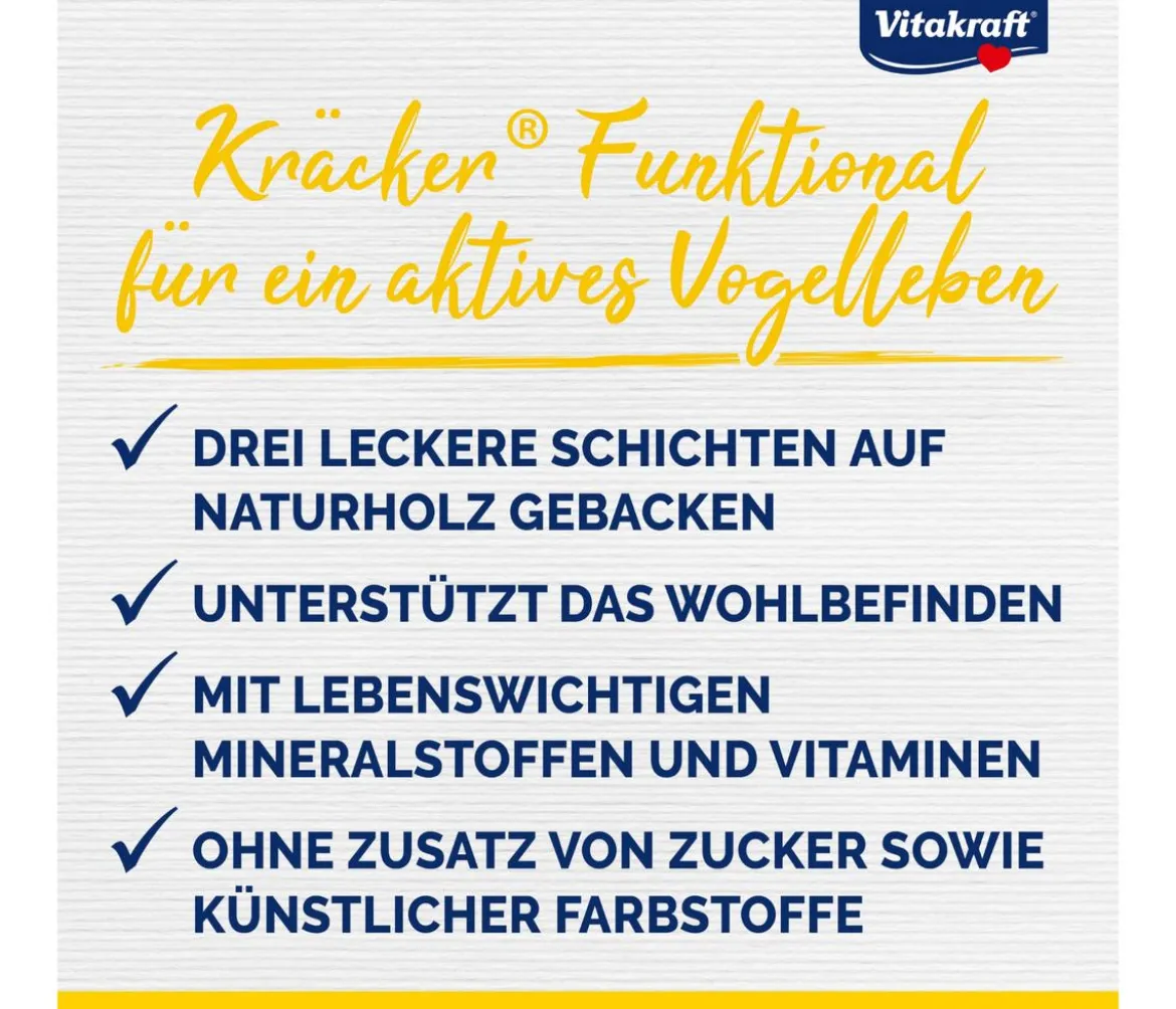 Vitakraft® Kräcker® Original Feather Care für Großsittiche, 2er Pack