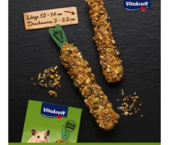 Vitakraft® Kräcker® Original + Honig & Dinkel für Hamster, 2er Pack