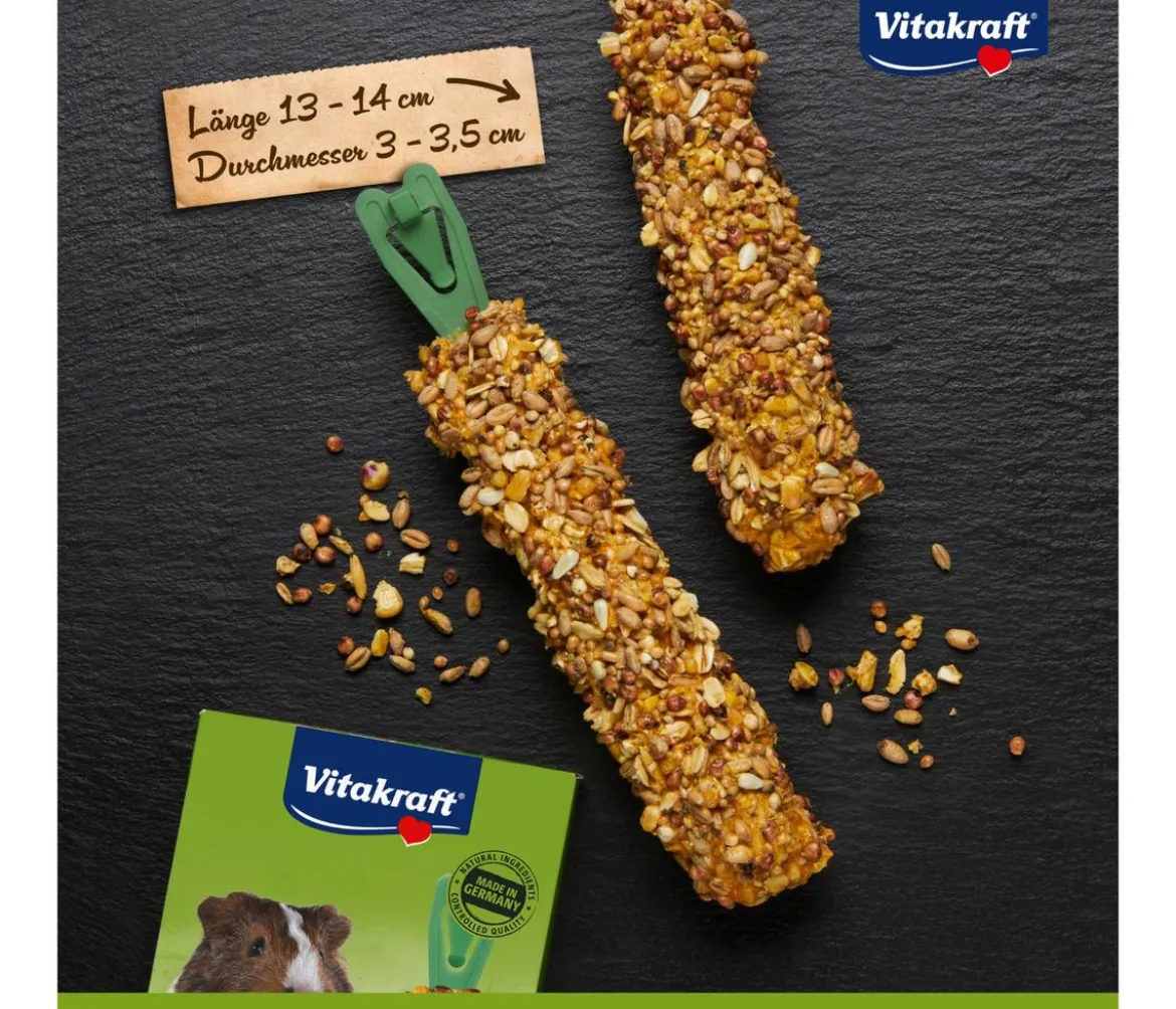 Vitakraft® Kräcker® Original + Honig & Dinkel für Meerschweinchen, 2er Pack
