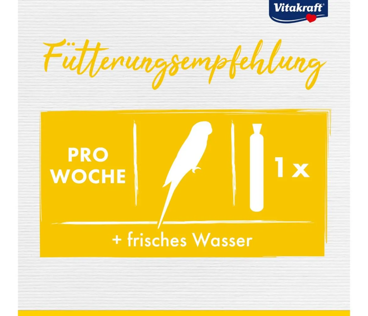 Vitakraft® Kräcker® Original Mix + Ei / Frucht / Honig für Wellensittiche, 3er Pack