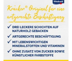 Vitakraft® Kräcker® Original Mix + Honig / Orange / PopCorn für Wellensittiche, 3er Pack