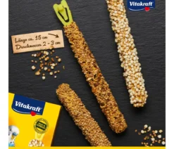 Vitakraft® Kräcker® Original Mix + Honig / Orange / PopCorn für Wellensittiche, 3er Pack