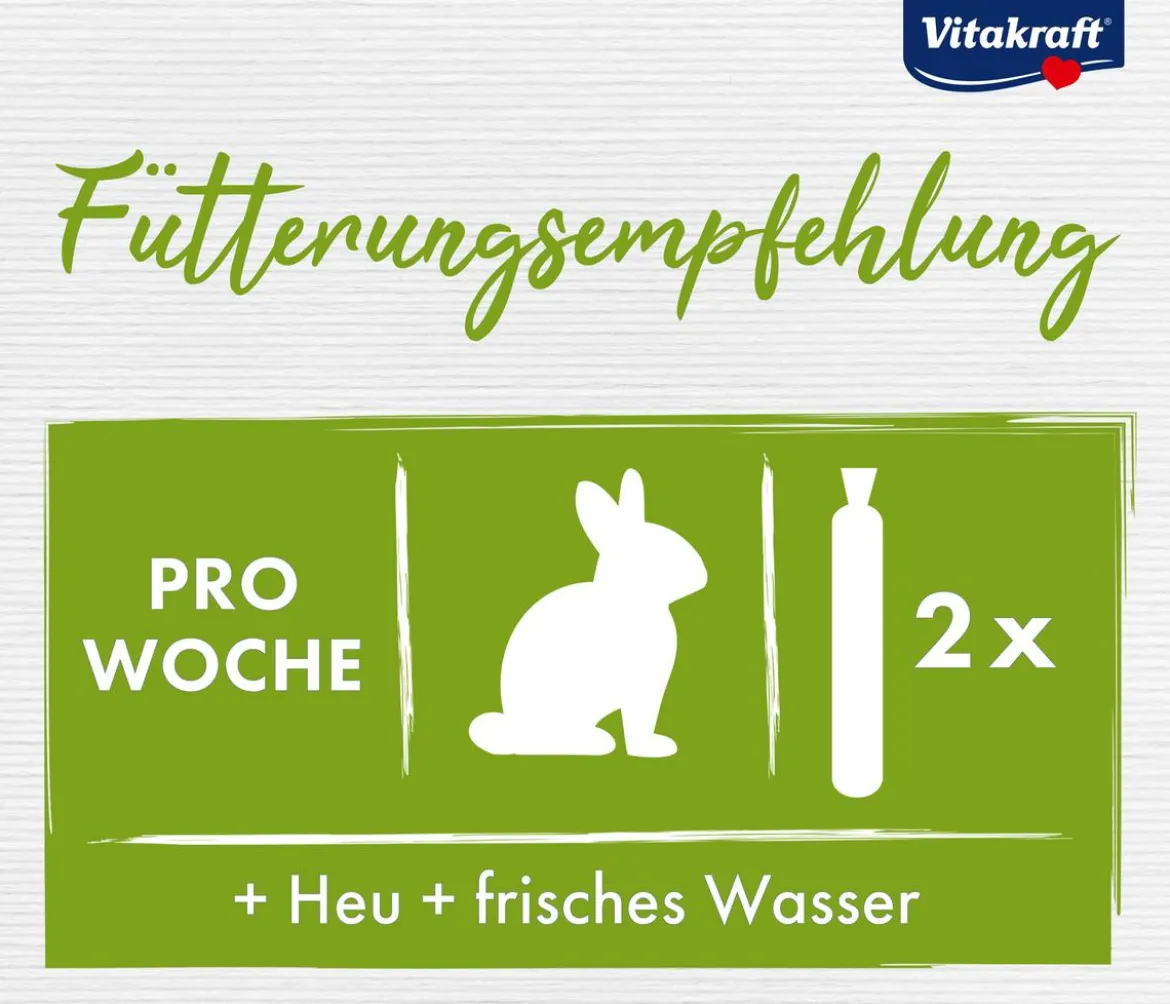 Vitakraft® Nagersnack Kräcker® Original Honig + Dinkel für Zwergkaninchen, 2er Pack