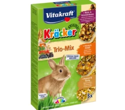 Vitakraft® Nagersnack Kräcker® Trio Mix, Waldbeere, Honig & Popcorn