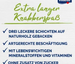 Vitakraft® Nagersnack Kräcker® Original Wald- + Holunderbeere für Zwergkaninchen, 2er Pack