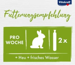 Vitakraft® Nagersnack Kräcker® Original Frucht + Gemüse für Zwergkaninchen, 2er Pack