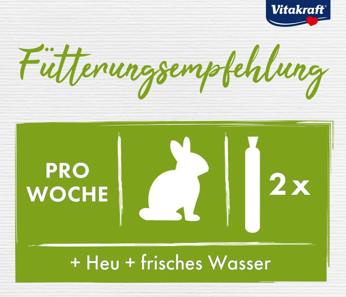 Vitakraft® Nagersnack Kräcker® Original Frucht + Gemüse für Zwergkaninchen, 2er Pack