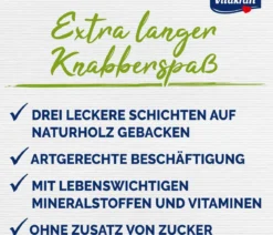 Vitakraft® Nagersnack Kräcker® Original Traube + Nuss für Zwergkaninchen, 2er Pack