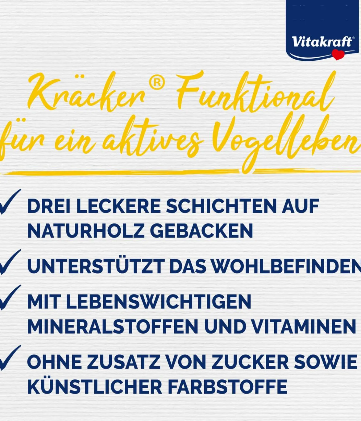 Vitakraft® Vogelsnack Kräcker® Original Color Boost, 2er Pack