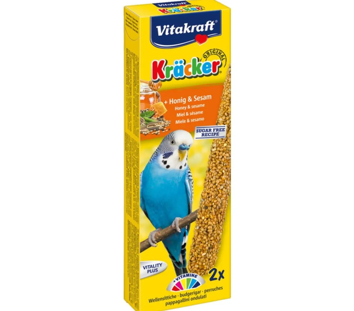 Vitakraft® Vogelsnack Kräcker® Original, Honig & Sesam für Wellensittich