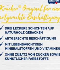 Vitakraft® Vogelsnack Kräcker® Original Honig + Anis für Papageien, 2er Pack