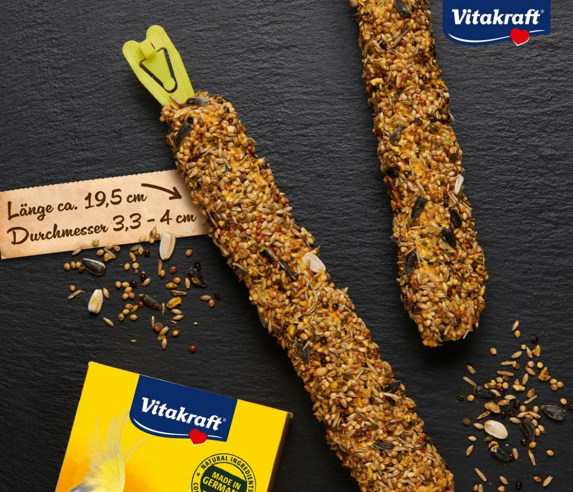 Vitakraft® Vogelsnack Kräcker® Original Kiwi + Citrus für Großsittiche, 2er Pack