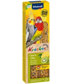 Vitakraft® Vogelsnack Kräcker® Original Kiwi + Citrus für Großsittiche, 2er Pack