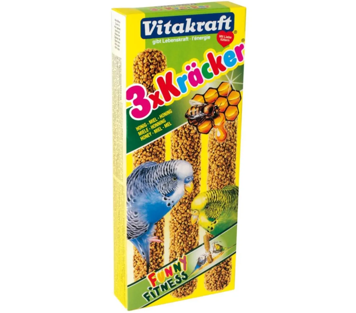 Vitakraft® Vogelsnack Kräcker®, Honig & Sesam für Wellensittiche