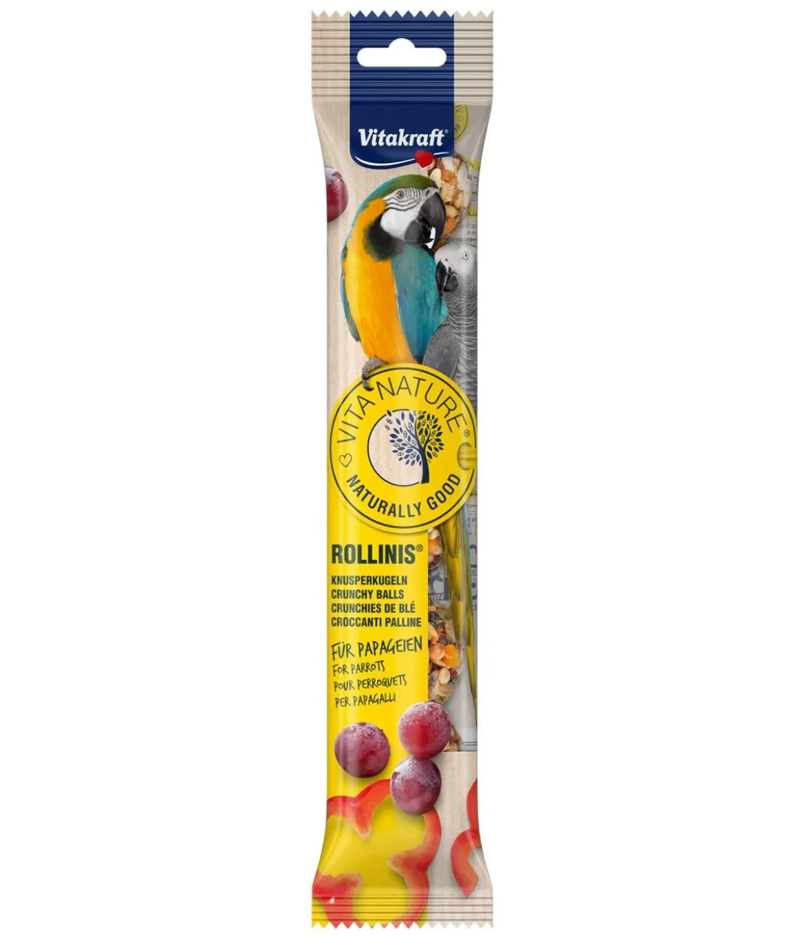 Vitakraft® Vogelsnack Vita Nature® Rollinis® für Papageien