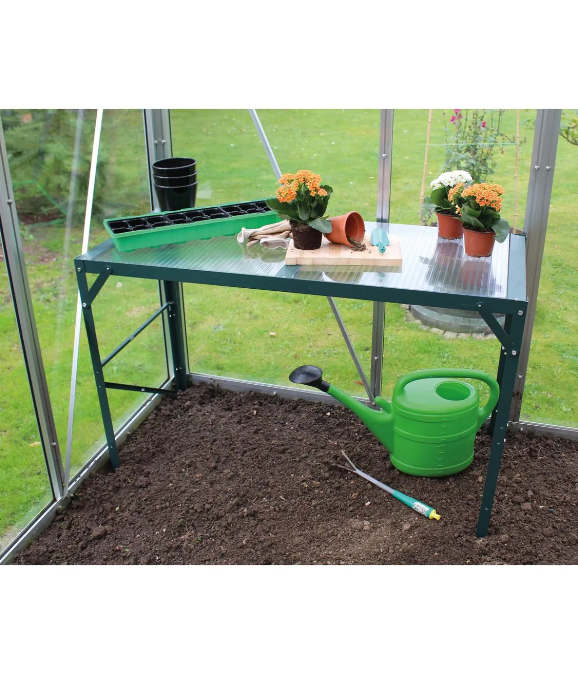Vitavia Aluminiumtisch, 1 Ablage
