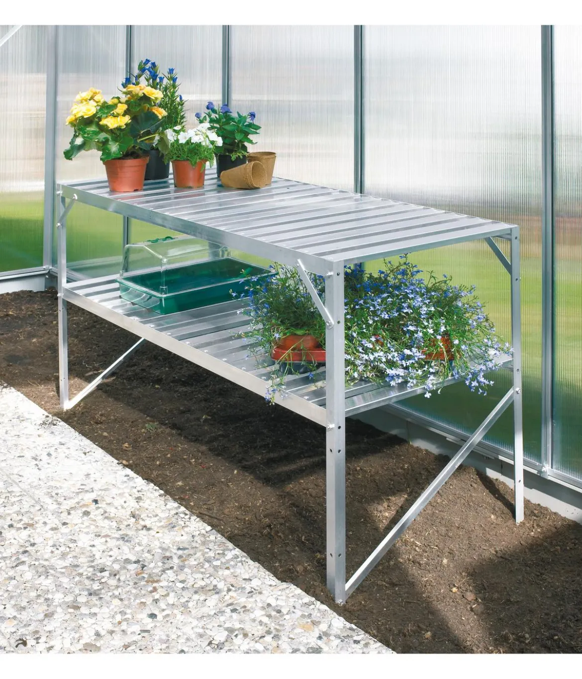Vitavia Alu-Tisch, 2 Ablagen