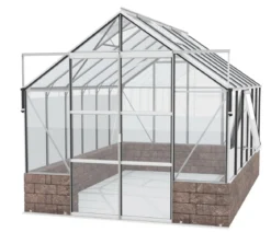 Vitavia Gewächshaus Cassiopeia 9900 ESG/NSG, inkl. Sockelmauer Herbstlaub