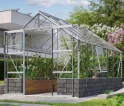 Vitavia Gewächshaus Cassiopeia 11500 ESG, inkl. Sockelmauer Basalt