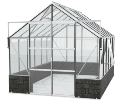 Vitavia Gewächshaus Cassiopeia 9900 ESG/NSG, inkl. Sockelmauer Basalt