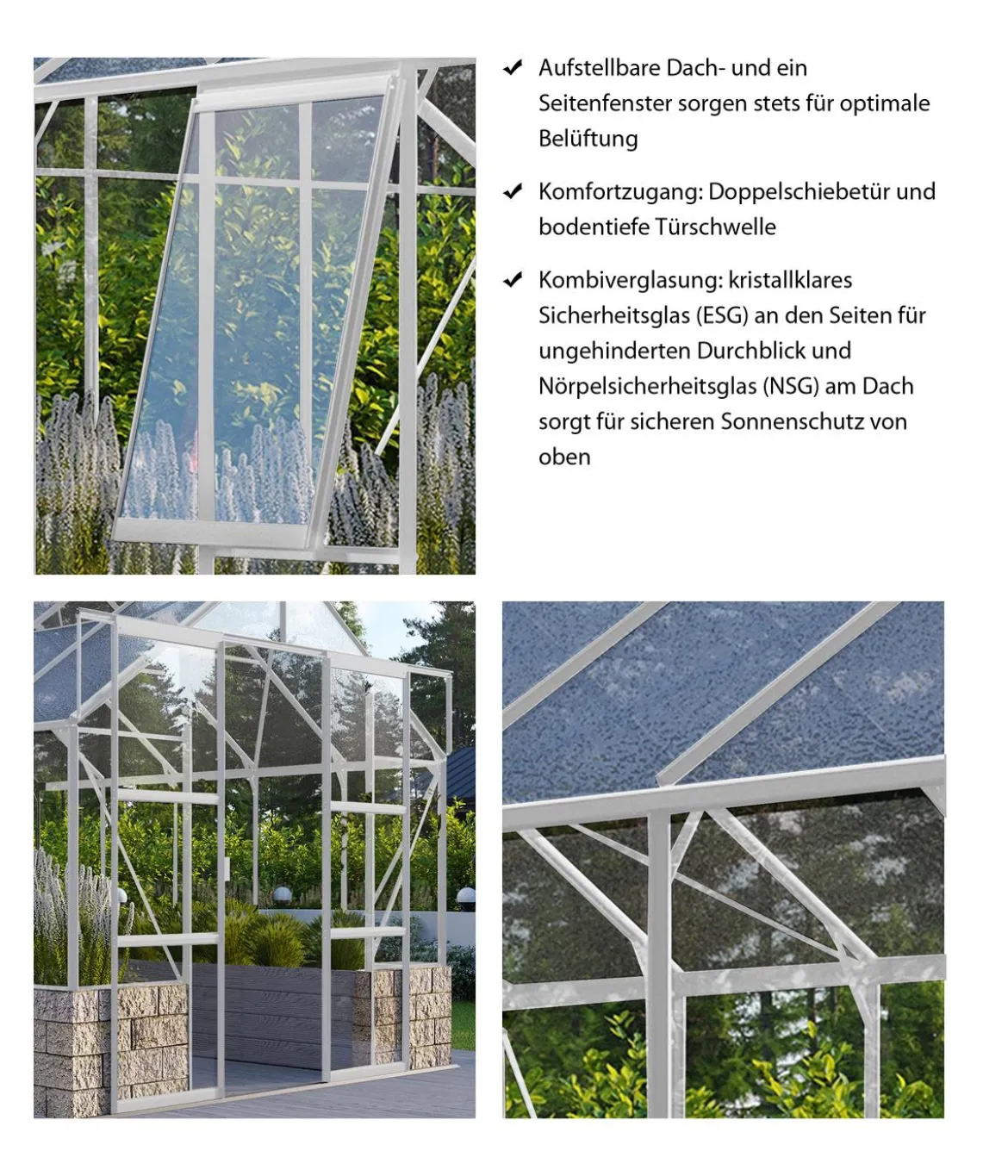 Vitavia Gewächshaus Cassiopeia 11500, ESG/NSG