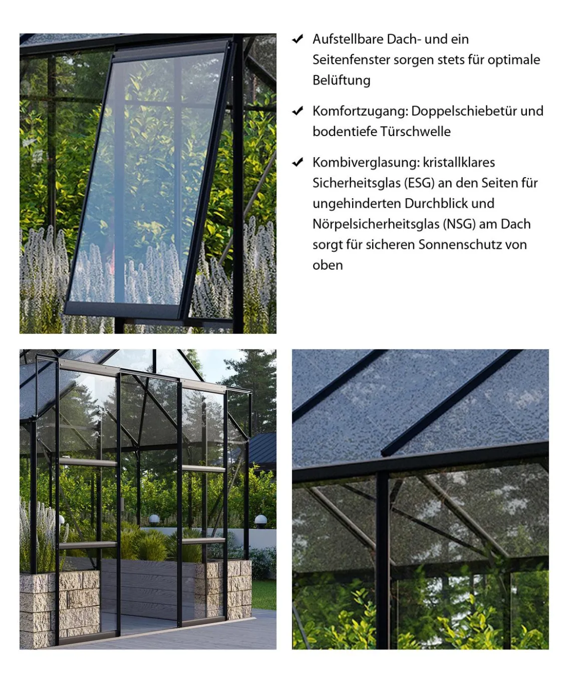 Vitavia Gewächshaus Cassiopeia 11500, ESG/NSG