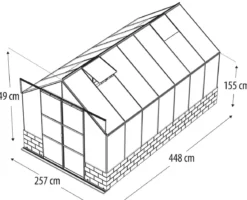 Vitavia Gewächshaus Cassiopeia 11500, ESG/HKP