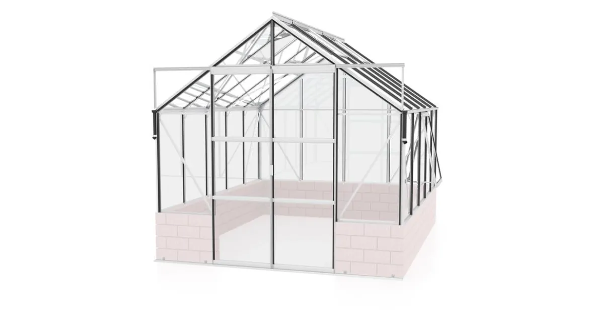 Vitavia Gewächshaus Cassiopeia 8300 ESG, ca. B257/H249/T323 cm