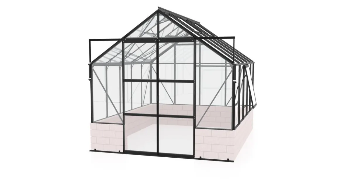 Vitavia Gewächshaus Cassiopeia 8300 ESG, ca. B257/H249/T323 cm