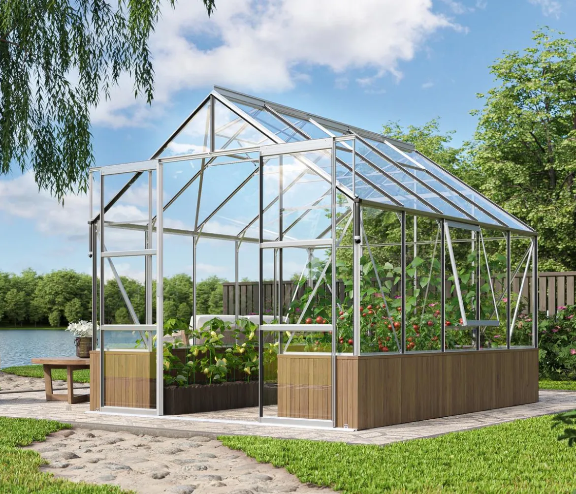 Vitavia Gewächshaus Cassiopeia 8300 ESG, ca. B257/H249/T323 cm
