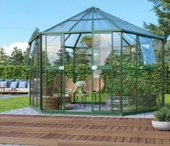 Vitavia Gewächshaus Luna 9000, inkl. Stahlfundamentrahmen, ca. B383/H283/T331 cm