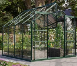 Vitavia Gewächshaus Neptun Plus 6700 ESG, inkl. Stahlfundamentrahmen, ca. B257/H238/T258 cm