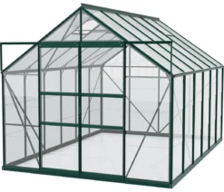 Vitavia Gewächshaus Neptun Plus 9900 ESG/HKP, inkl. Stahlfundamentrahmen, ca. B257/H238/T383 cm